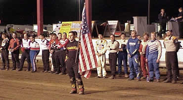 Opening ceremonies prior to Thursday night's Sedalia 360 Shootout 
