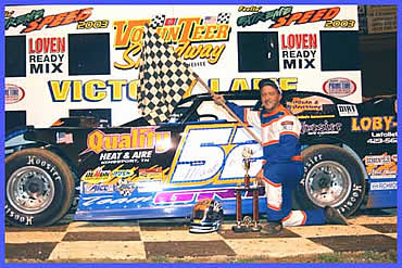 Mark Douglas - Super Late Model Winner - Volunteer Speedway