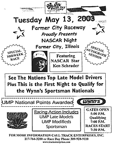 Ken Schrader Night at Farmer City Raceway
