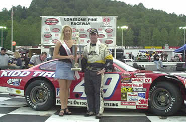 Winners Image from Lonesome Pine International Raceway Nascar Weekly Late Model Stock Race